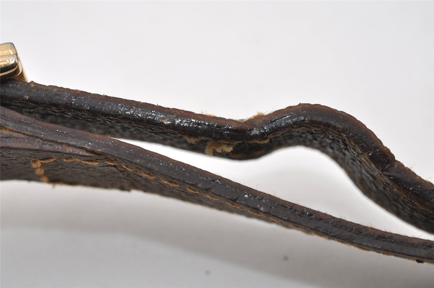 Authentic GUCCI GG Plus Shoulder Cross Body Bag GG PVC Leather Brown Junk 5171I