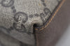 Authentic GUCCI GG Plus Shoulder Cross Body Bag GG PVC Leather Brown Junk 5171I