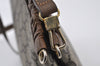 Authentic GUCCI GG Plus Shoulder Cross Body Bag GG PVC Leather Brown Junk 5171I