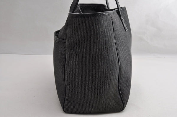 Authentic GUCCI Vintage Shoulder Tote Bag Canvas Leather 264216 Gray 5172I