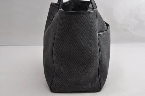 Authentic GUCCI Vintage Shoulder Tote Bag Canvas Leather 264216 Gray 5172I