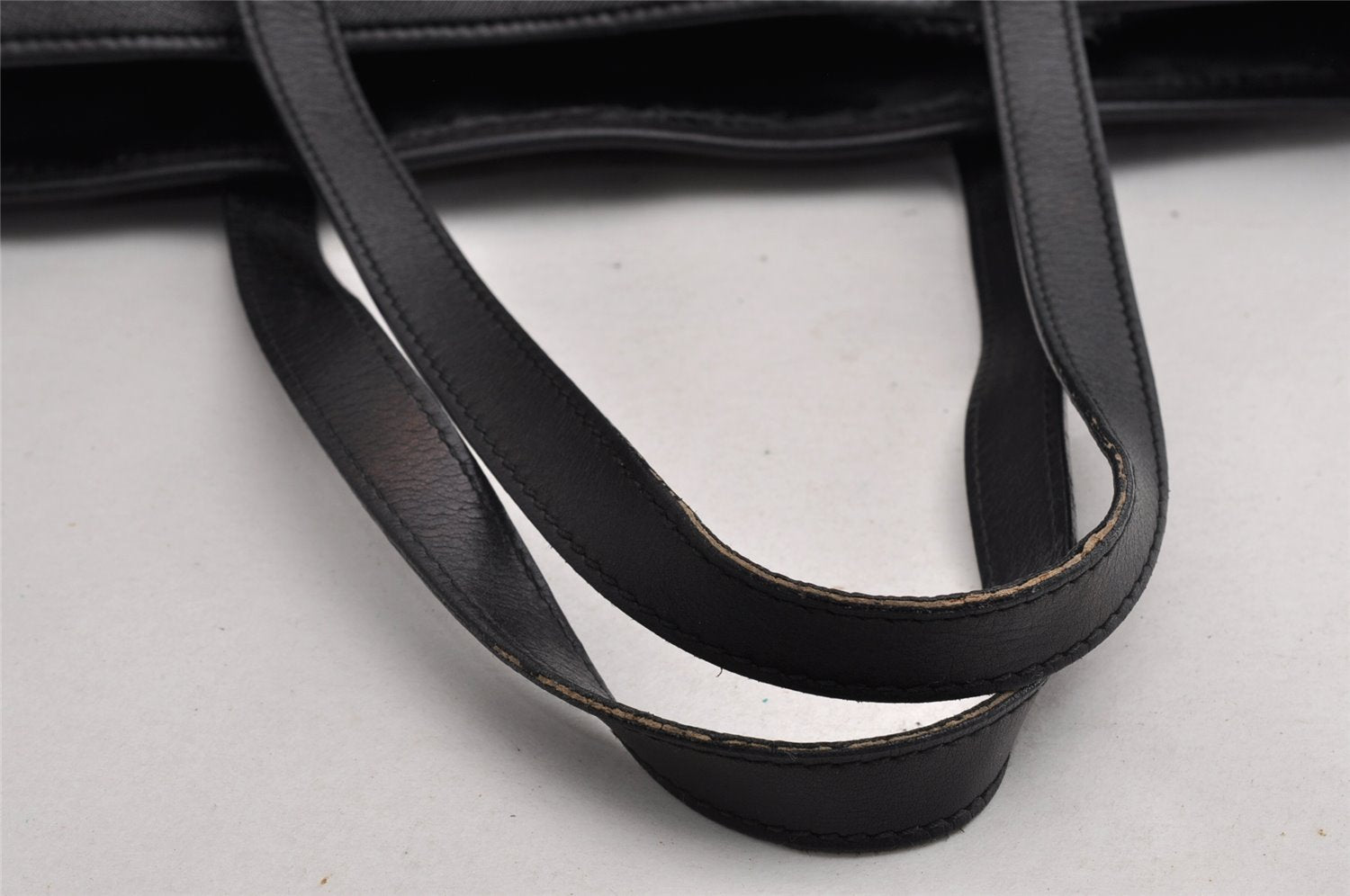 Authentic GUCCI Vintage Shoulder Tote Bag Canvas Leather 264216 Gray 5172I