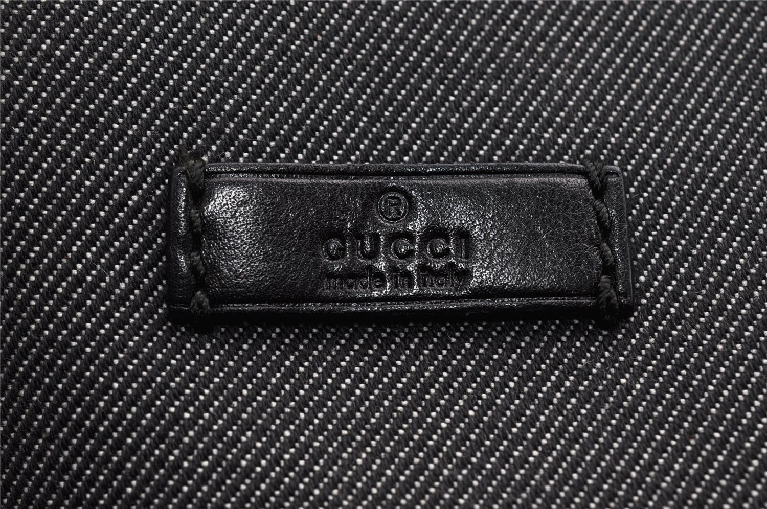 Authentic GUCCI Vintage Shoulder Tote Bag Canvas Leather 264216 Gray 5172I