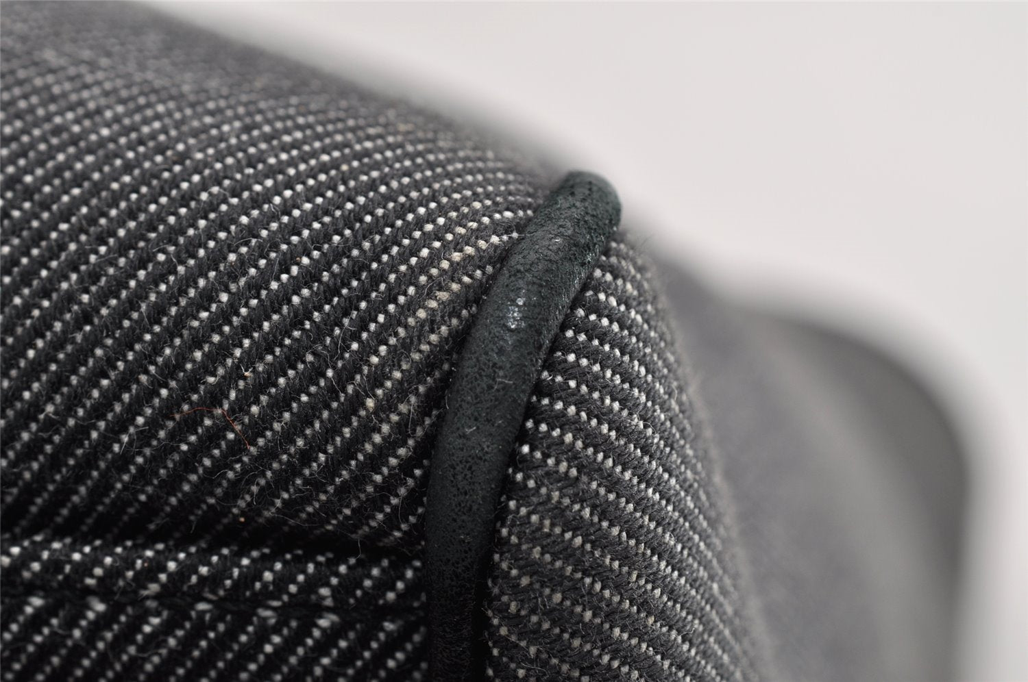 Authentic GUCCI Vintage Shoulder Tote Bag Canvas Leather 264216 Gray 5172I