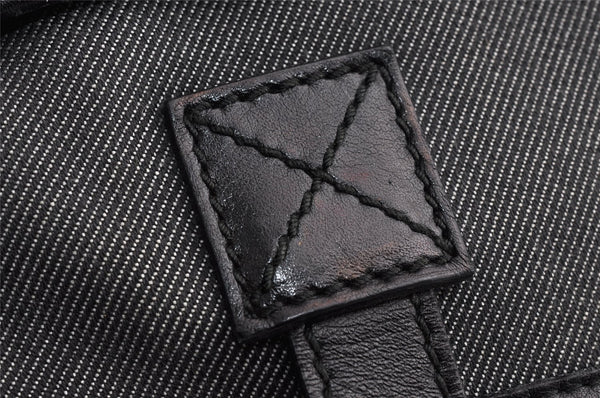 Authentic GUCCI Vintage Shoulder Tote Bag Canvas Leather 264216 Gray 5172I