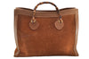 Authentic GUCCI Bamboo Hand Shoulder Bag Suede Leather Brown Junk 5173I