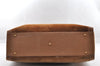 Authentic GUCCI Bamboo Hand Shoulder Bag Suede Leather Brown Junk 5173I