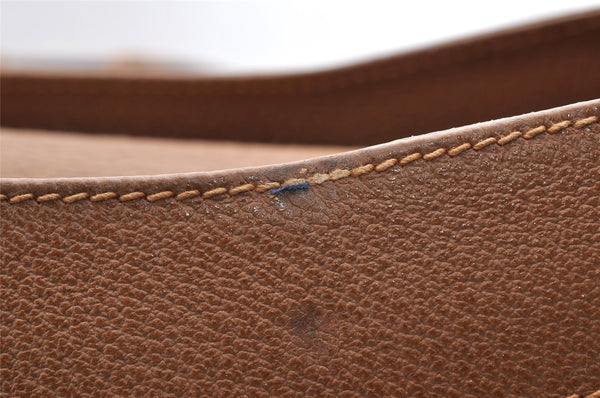 Authentic GUCCI Bamboo Hand Shoulder Bag Suede Leather Brown Junk 5173I