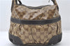 Authentic GUCCI GG Crystal Shoulder Hand Bag PVC Leather 223965 Brown 5176E
