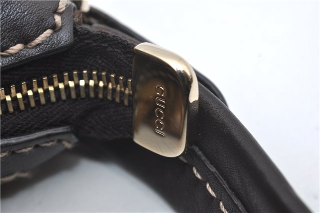 Authentic GUCCI GG Crystal Shoulder Hand Bag PVC Leather 223965 Brown 5176E