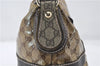 Authentic GUCCI GG Crystal Shoulder Hand Bag PVC Leather 223965 Brown 5176E