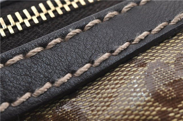 Authentic GUCCI GG Crystal Shoulder Hand Bag PVC Leather 223965 Brown 5176E