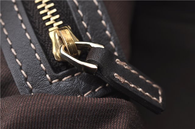 Authentic GUCCI GG Crystal Shoulder Hand Bag PVC Leather 223965 Brown 5176E