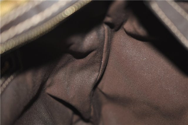 Authentic GUCCI GG Crystal Shoulder Hand Bag PVC Leather 223965 Brown 5176E