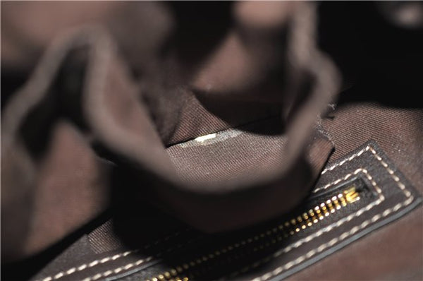 Authentic GUCCI GG Crystal Shoulder Hand Bag PVC Leather 223965 Brown 5176E