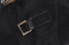 Authentic GUCCI Vintage Bamboo 2Way Hand Shoulder Bag Nylon Leather Black 5176I