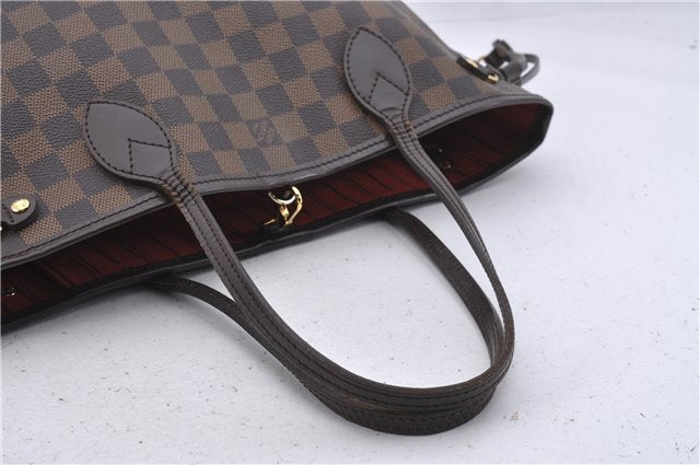 Authentic Louis Vuitton Damier Neverfull PM Tote Bag N51109 LV 5177D