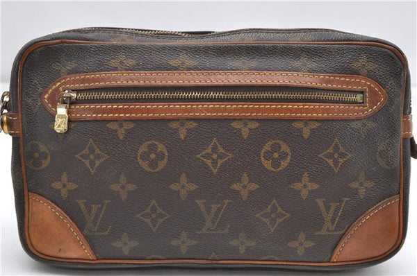 Auth Louis Vuitton Monogram Marly Dragonne GM Clutch Hand Bag M51825 LV 5178D