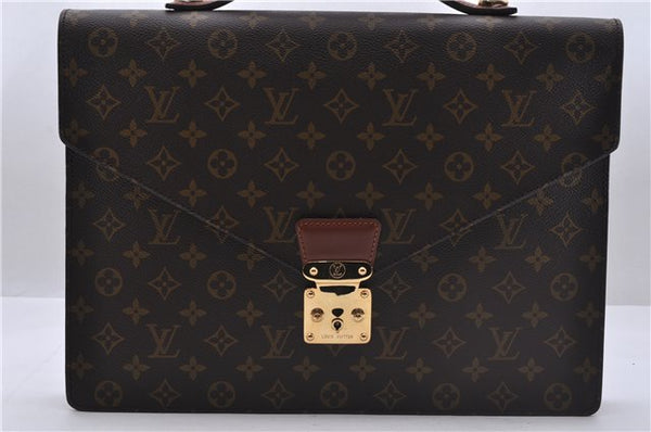 Auth Louis Vuitton Monogram Porte Documents Bandouliere M53338 Briefcase 5179D