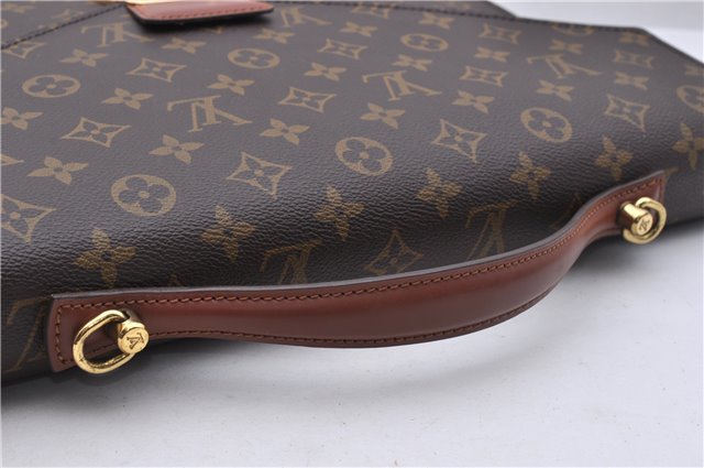 Auth Louis Vuitton Monogram Porte Documents Bandouliere M53338 Briefcase 5179D