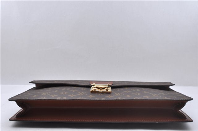 Auth Louis Vuitton Monogram Porte Documents Bandouliere M53338 Briefcase 5179D