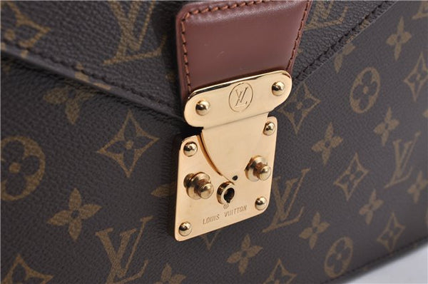 Auth Louis Vuitton Monogram Porte Documents Bandouliere M53338 Briefcase 5179D