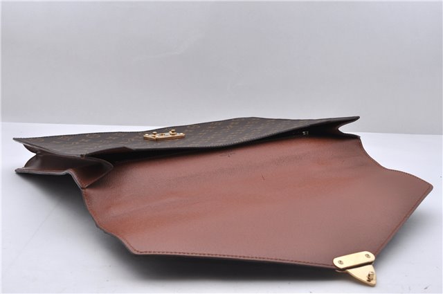 Auth Louis Vuitton Monogram Porte Documents Bandouliere M53338 Briefcase 5179D