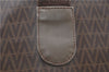 Authentic VALENTINO V Logo Shoulder Tote Bag PVC Leather Brown 5181C