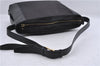 Authentic CELINE C Macadam Blason Shoulder Bag Canvas Leather Black 5181D