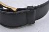 Authentic CELINE C Macadam Blason Shoulder Bag Canvas Leather Black 5181D