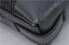Authentic CELINE C Macadam Blason Shoulder Bag Canvas Leather Black 5181D