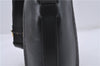 Authentic CELINE C Macadam Blason Shoulder Bag Canvas Leather Black 5181D