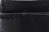 Authentic CELINE C Macadam Blason Shoulder Bag Canvas Leather Black 5181D