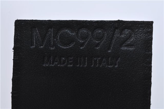 Authentic CELINE C Macadam Blason Shoulder Bag Canvas Leather Black 5181D