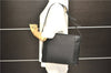 Authentic CELINE C Macadam Blason Shoulder Bag Canvas Leather Black 5181D