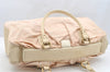 Authentic Louis Vuitton Monogram Mini Lin Trapeze GM Hand Bag M40064 Pink 5181I