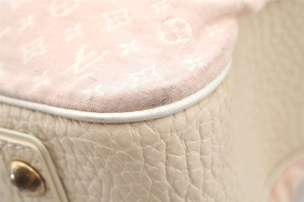 Authentic Louis Vuitton Monogram Mini Lin Trapeze GM Hand Bag M40064 Pink 5181I