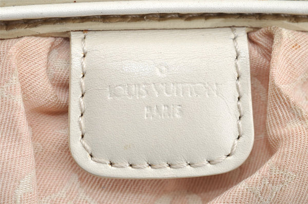 Authentic Louis Vuitton Monogram Mini Lin Trapeze GM Hand Bag M40064 Pink 5181I