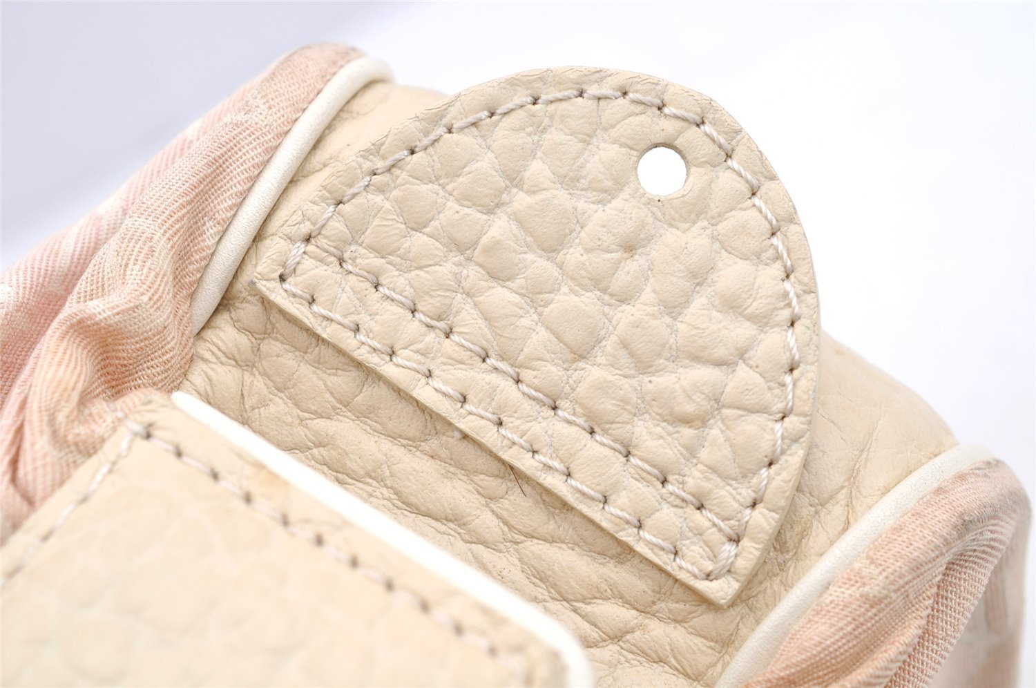 Authentic Louis Vuitton Monogram Mini Lin Trapeze GM Hand Bag M40064 Pink 5181I