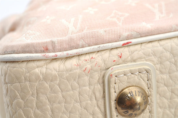 Authentic Louis Vuitton Monogram Mini Lin Trapeze GM Hand Bag M40064 Pink 5181I