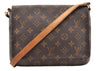 Authentic Louis Vuitton Monogram Musette Tango Shoulder Bag M51257 LV 5183I