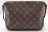 Authentic Louis Vuitton Monogram Musette Tango Shoulder Bag M51257 LV 5183I