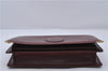 Authentic Cartier Must de Cartier Clutch Bag Leather Bordeaux Red 5184C