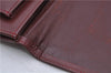 Authentic Cartier Must de Cartier Clutch Bag Leather Bordeaux Red 5184C