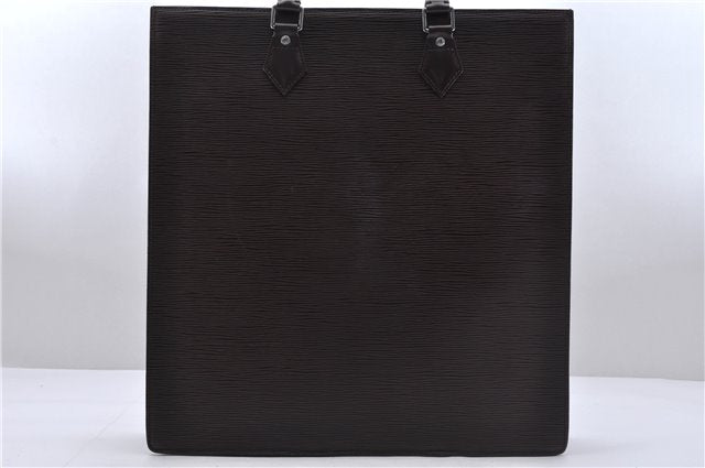 Authentic Louis Vuitton Epi Leather Sac Plat Tote Bag M5908D Brown LV 5184D