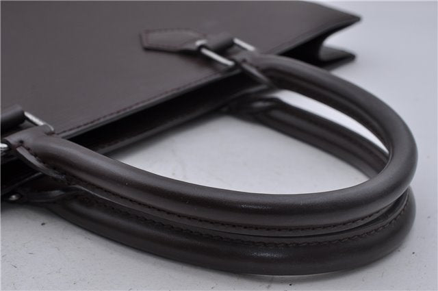 Authentic Louis Vuitton Epi Leather Sac Plat Tote Bag M5908D Brown LV 5184D