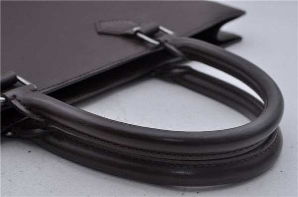 Authentic Louis Vuitton Epi Leather Sac Plat Tote Bag M5908D Brown LV 5184D