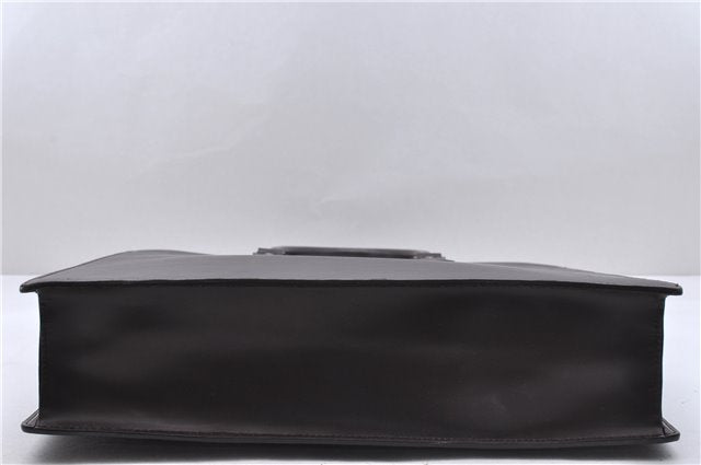 Authentic Louis Vuitton Epi Leather Sac Plat Tote Bag M5908D Brown LV 5184D