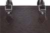 Authentic Louis Vuitton Epi Leather Sac Plat Tote Bag M5908D Brown LV 5184D