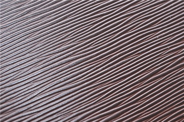 Authentic Louis Vuitton Epi Leather Sac Plat Tote Bag M5908D Brown LV 5184D